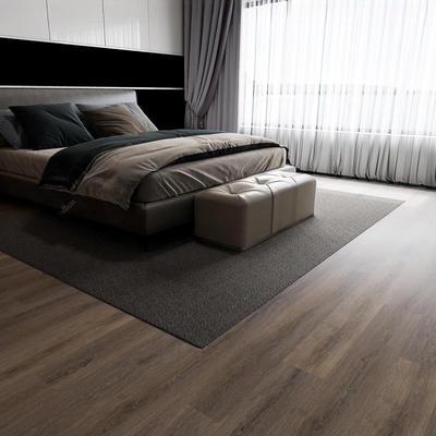 8mm SPC Flooring Tiles with Gray Vinyl Click Design UV Coating and Unilin Click System