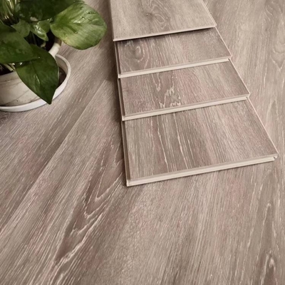 Simple Color PVC Click Vinyl Flooring Plank for Apartment Floor Upgrade Solution