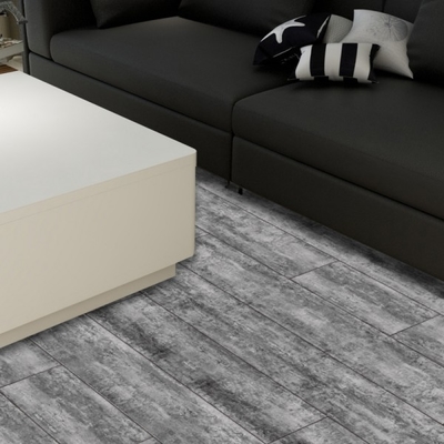 Indoor 5mm PVC Flooring Plank with Wood Grain Design Modern Style Click Series