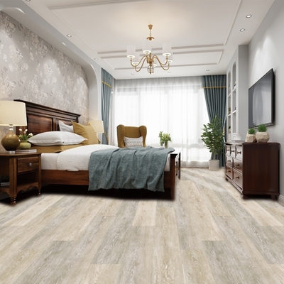 Waterproof and Impervious SPC Click Lock PVC Tile Flooring in Simple Color for Indoor