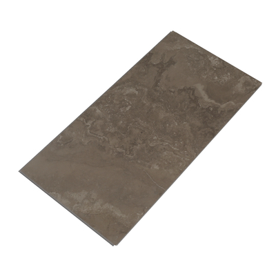 Rigid Vinyl Flooring with Click System 4.2mm Thick White Marble SPC Lock Floor Tiles