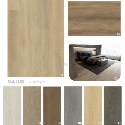 Hotel Beige Oak SPC/PVC Vinyl Click Flooring with Waterproof Feature 4mm 5mm 6mm