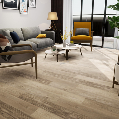4mm 5mm Beige SPC Rigid Core PVC Vinyl Click Protective Laminate Flooring for Indoor