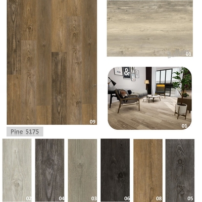 4mm 5mm Beige SPC Rigid Core PVC Vinyl Click Protective Laminate Flooring for Indoor