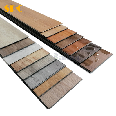 Modern Design SPC Flooring Even Color Wood Looking Luxury Vinyl Rigid Core SPC Click Floor Tile