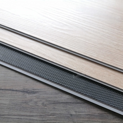 8mm SPC Flooring Tiles with Gray Vinyl Click Design UV Coating and Unilin Click System