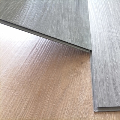 8mm SPC Flooring Tiles with Gray Vinyl Click Design UV Coating and Unilin Click System