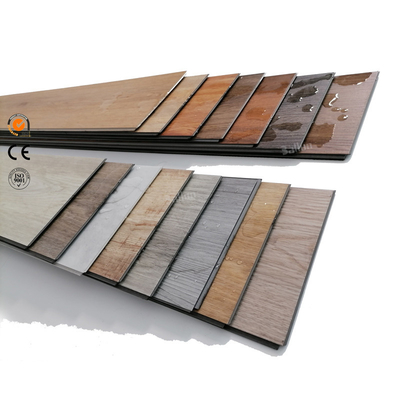 8mm SPC Flooring Tiles with Gray Vinyl Click Design UV Coating and Unilin Click System