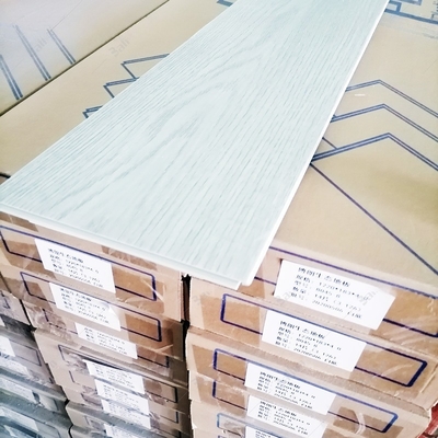 Waterproof SPC Flooring Click Lock Light Gray PVC Stone Plastic Floor Tiles for Indoor