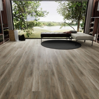 Waterproof Light Gray SPC RVP LVT Click Flooring 2021 Lock Commercial Vinyl Plank Flooring