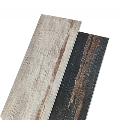 SPC Flooring Waterproof B1 Fireproof Wood Anchor Glue less UNICLIC Rigid Core Vinyl