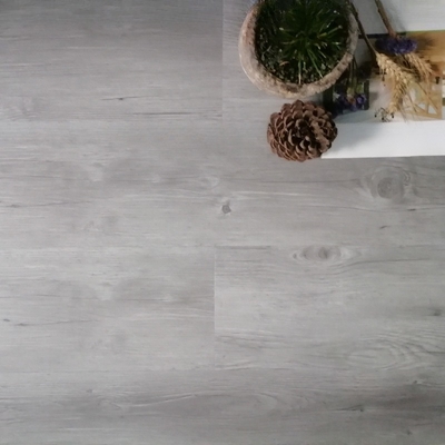 Waterproof Gray Wood SPC Flooring LVT PVC Vinyl Plank 5mm Click Flooring for Indoor OEM