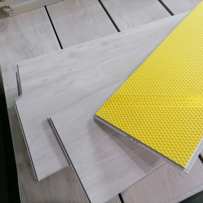 Alibaba Verified SPC Luxury Vinyl Plank Flooring with Yellow EVA Backing in Big Sizes