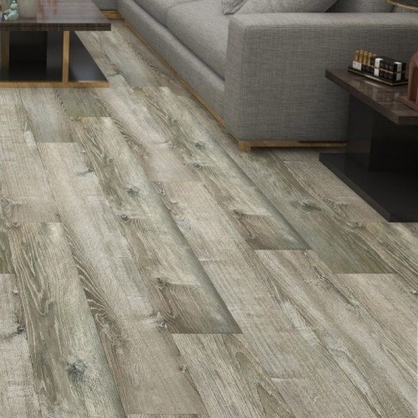 Apartment PVC Floor Tile Waterproof Unilin Click LVT Flooring 9"x48" or Customized Size