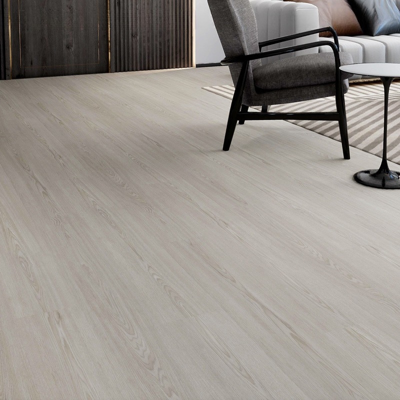 Waterproof Light Gray Rigid Core SPC Vinyl Flooring 7" x 48" 12"x24" 4mm 5mm Click Lock Oak Floor