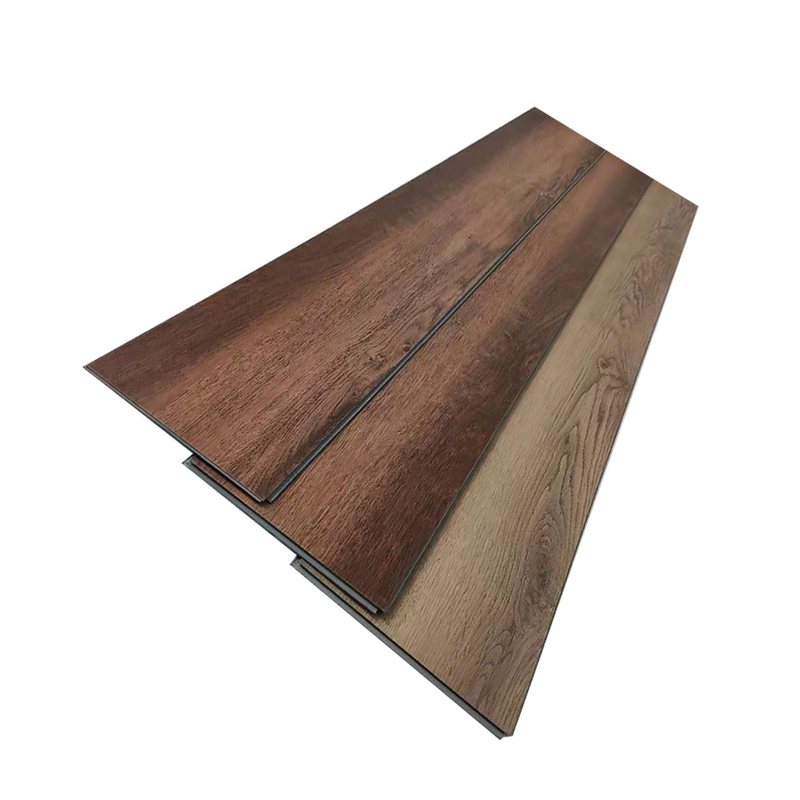 7''x48'' Handscaped SPC Vinyl Hybrid Flooring in Ash Brown for 100% Waterproof DIY Floors